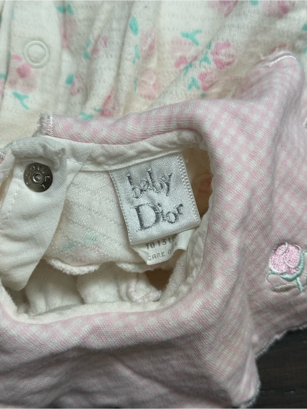Vintage 1960s 1970s Baby Dior baby girl 0-3 months romper - Picture 7 of 9